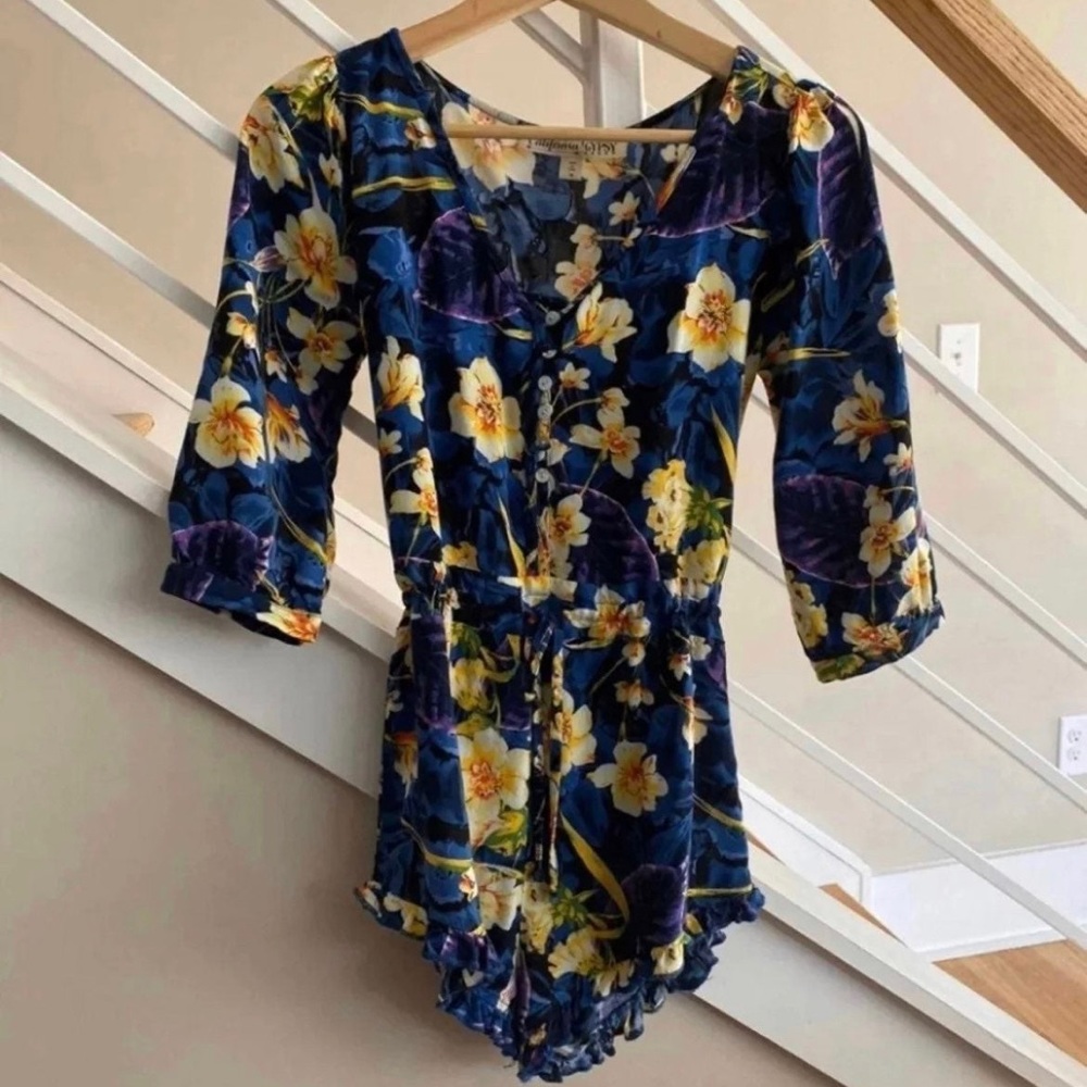 California Gypsy Floral Romper